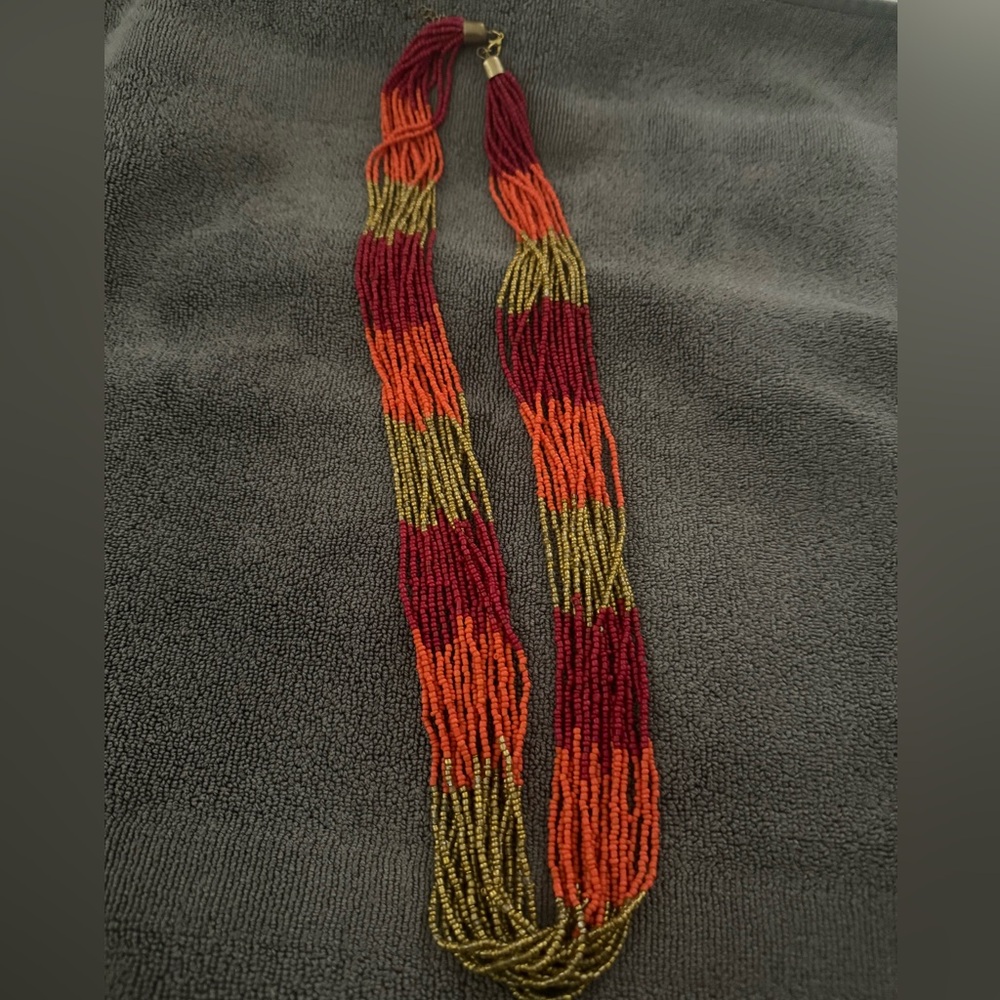 15 strand beaded necklace OS